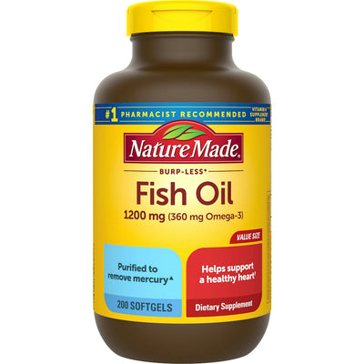 Nature Made Fish Oil Softgels, 1200 Mg - Value Size