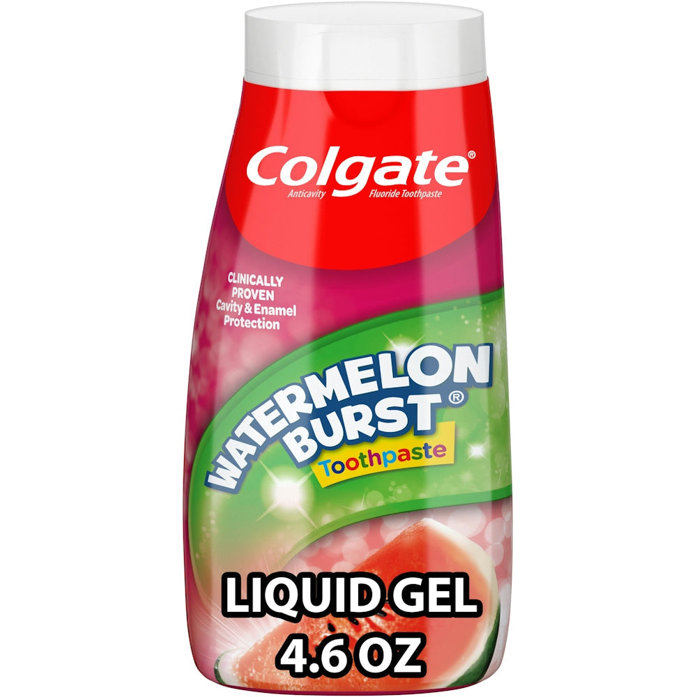 Colgate Kids Fluoride Toothpaste Liquid Gel - Watermelon Burst 4.6 Oz