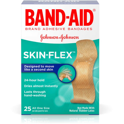 Band-Aid Brand Skin-Flex Adhesive Bandages - Durable & Comfortable