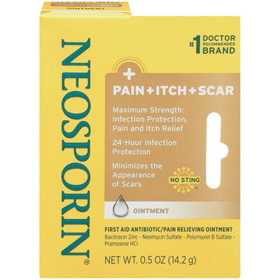 Neosporin Maximum Strength Pain + Itch + Scar Ointment 0.5 Oz
