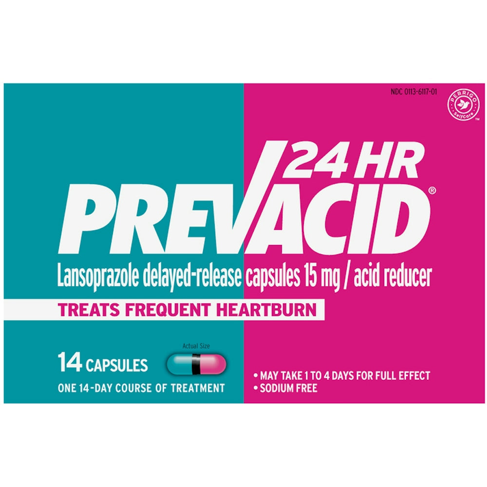 Capsules à libération prolongée de Lansoprazole Prevacid 24HR 15 mg