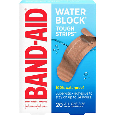 Band-Aid® Brand Water Block™ Tough Strips™ - 100% Waterproof Bandages