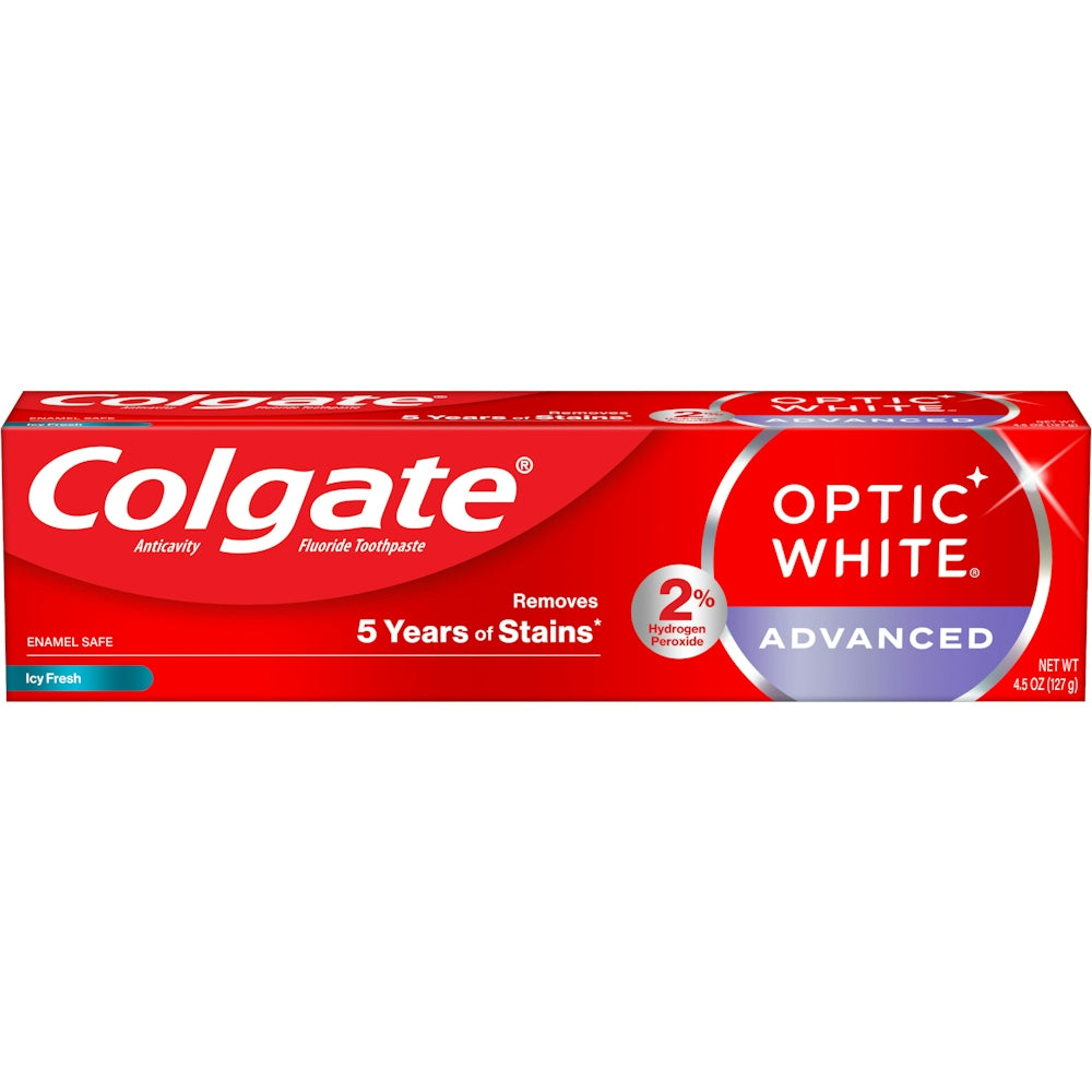 Colgate Optic White Advanced Anticavity Fluoride Toothpaste 4.5 Oz