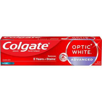 Dentifrice Colgate Optic White Advanced Anticavity Fluoride 4,5 Oz