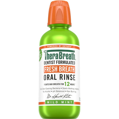 TheraBreath Fresh Mild Mint Oral Rinse - 16 Fl Oz