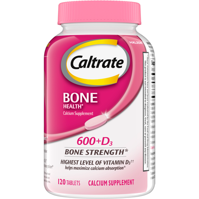 Caltrate 600+D3 Calcium & Vitamin D3 Supplement – 120 Tablets