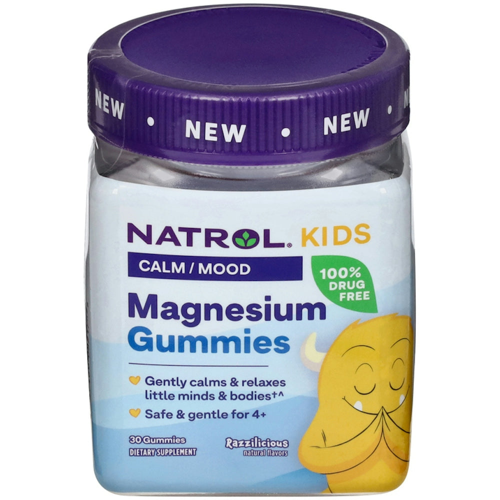 Gommes de magnésium Natrol Kids - Soutien à la calme et à l'humeur