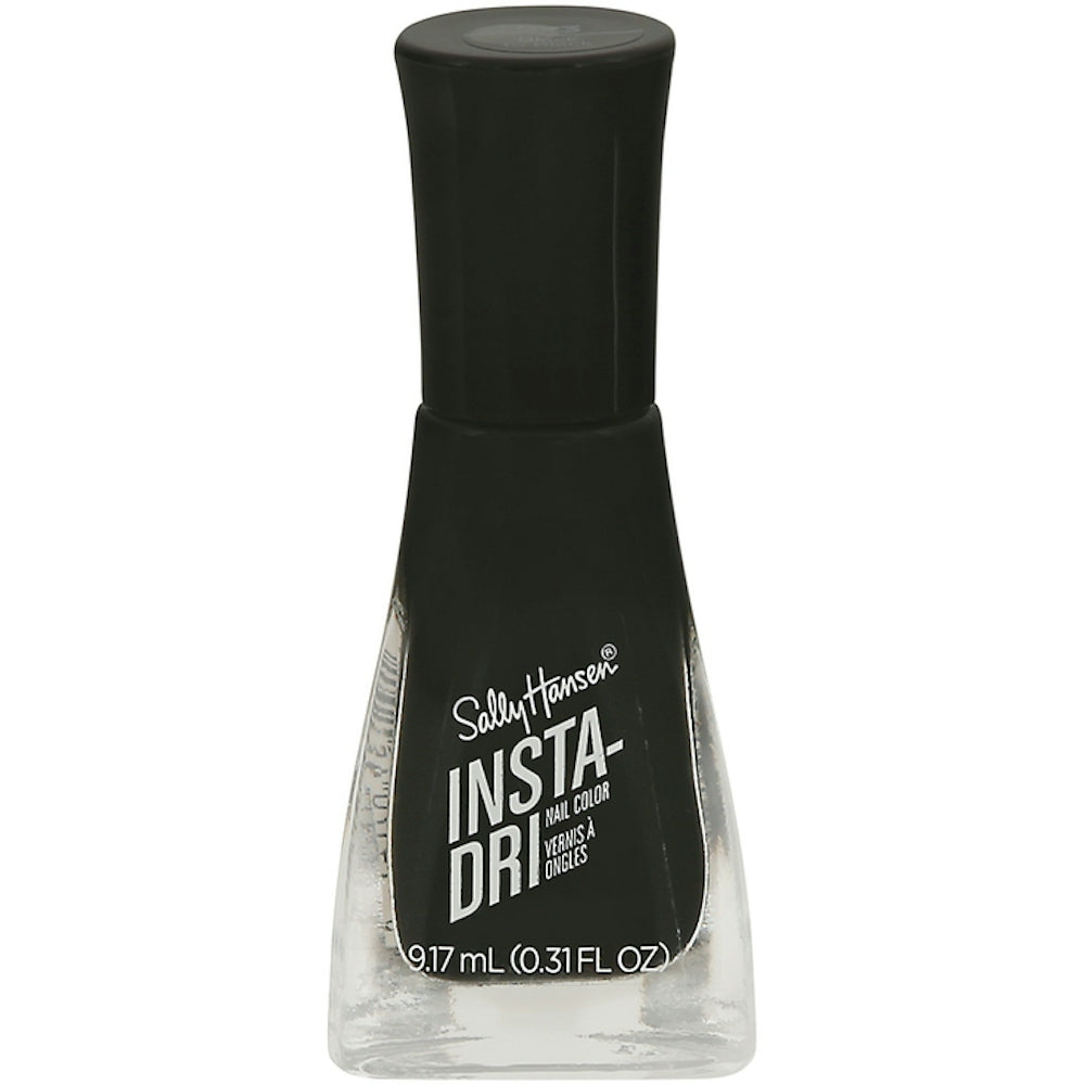 Sally Hansen Insta-Dri Nail Polish - Black To Black, 0.31 Fl Oz