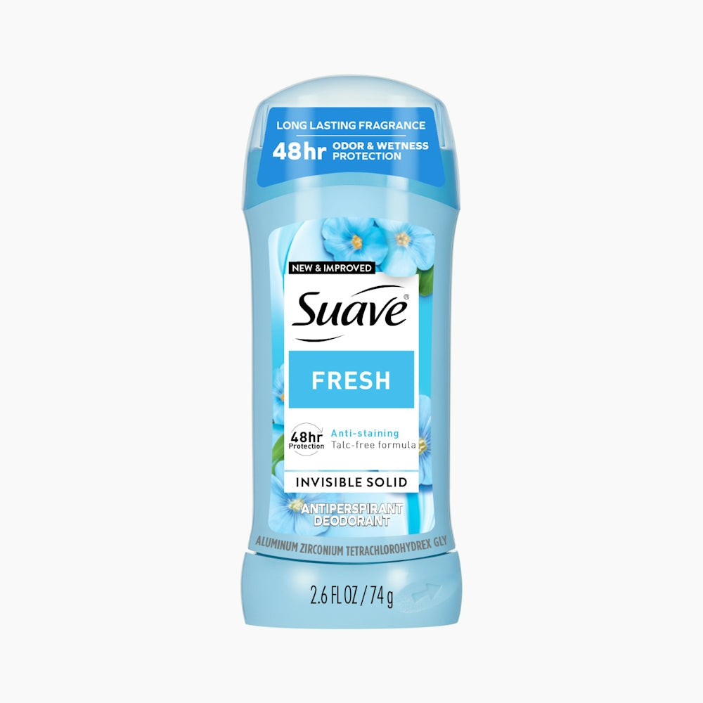 Déodorant Antitranspirant Invisible Solide Suave Fresh, 2,6 Fl Oz