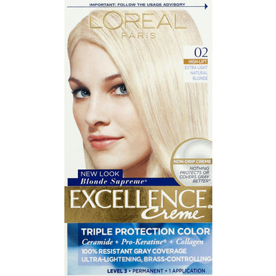 Excellence L'Oreal Paris Triple Protection Hair Color, Extra Light Natural Blonde