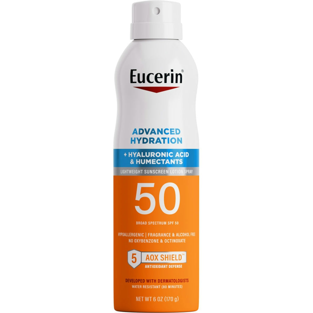 Eucerin Advanced Hydration Spray Solaire - SPF 50 - 6oz
