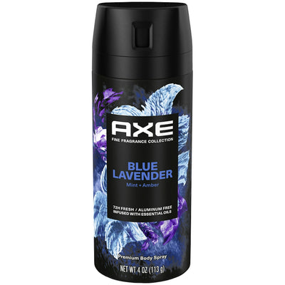 Axe Fine Fragrance Collection Blue Lavender Deodorant Spray 4 Oz
