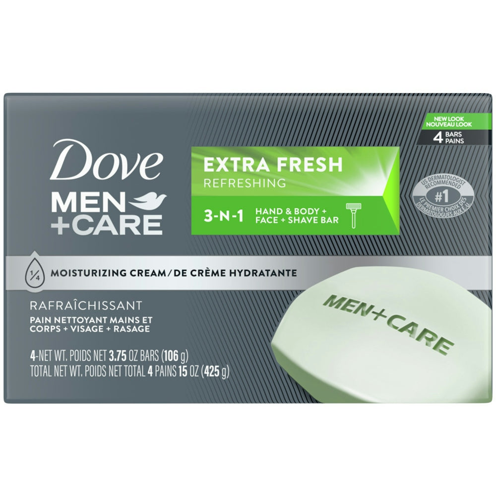 Savon en barre Dove Men+Care Extra Fresh pour le corps et le visage