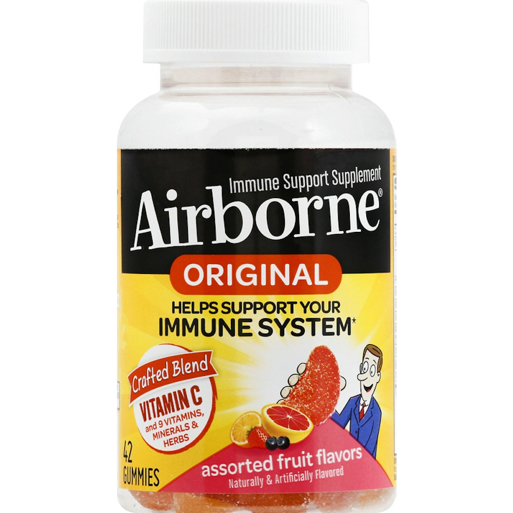Gommes Airborne Original - Complément de soutien immunitaire - Saveurs assorties