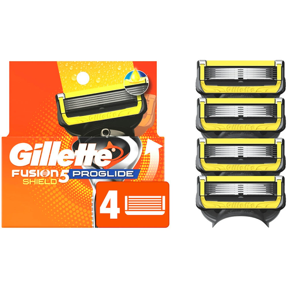 Lames de rasoir Gillette Fusion5 ProGlide Shield pour hommes - 4 unités