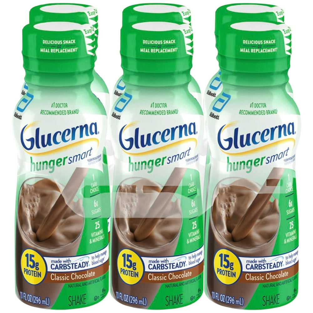 Glucerna Hunger Smart Shake - Chocolat Riche (Pack de 6)