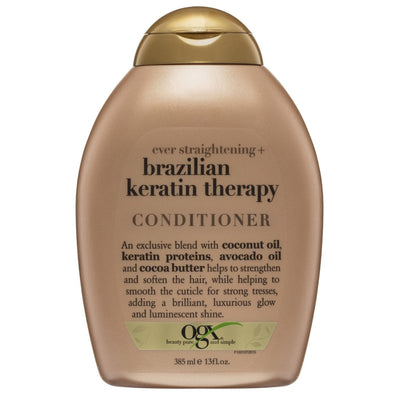 Acondicionador OGX Ever Straight con Terapia de Queratina Brasileña - 13 Oz