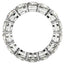 Bague d'éternité en diamant lab grown taille ronde en or blanc 14k
