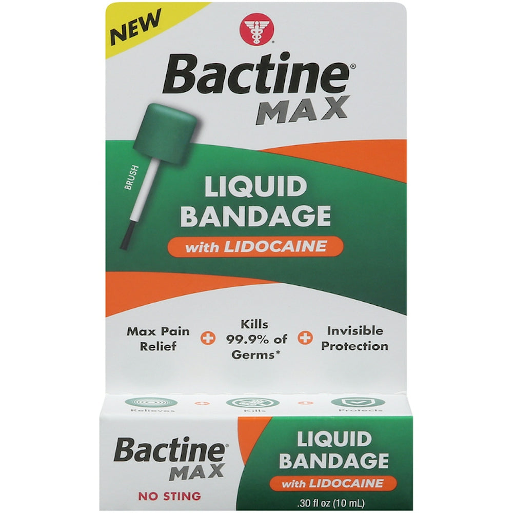 Bactine Max Liquid Bandage with Lidocaine, 0.30 Fl Oz