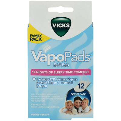 Vicks VapoPads Lavender & Rosemary Scent Pads Family Pack - 12 Count