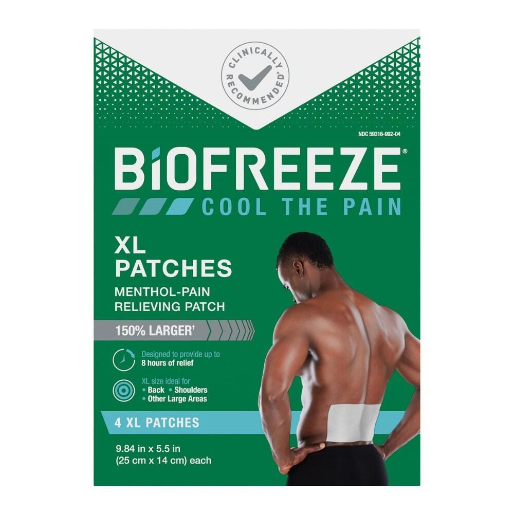 Patches de soulagement de la douleur Biofreeze XL