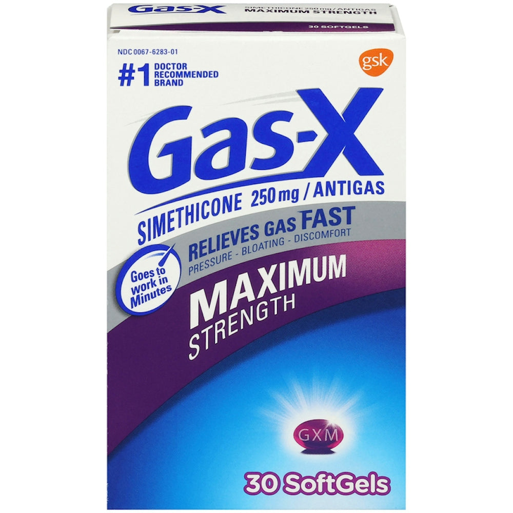 Gas-X Gelcaps de Máxima Fuerza con Simeticona 250 mg