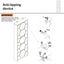 Shoe Storage Cabinet for Entryway, 5 Tiers Shoe Organizer with Carved Panels, Carving Shoe Closet,Vertical Shoe Cabinet - Korvel