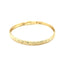 10k Yellow Gold Children's Diamond Cut Florentine Bangle