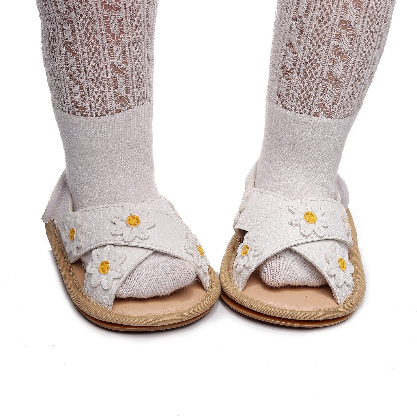 Premium Cross Strap Flower Sandals for Kids
