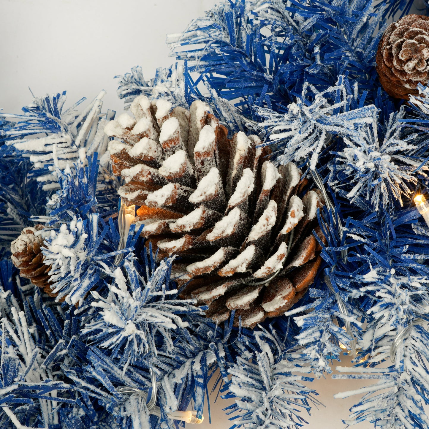 Set of 4 Premium Artificial Christmas Trees with LED Lights