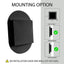 Matte Black Oval Embedded Medicine Cabinet with Mirror