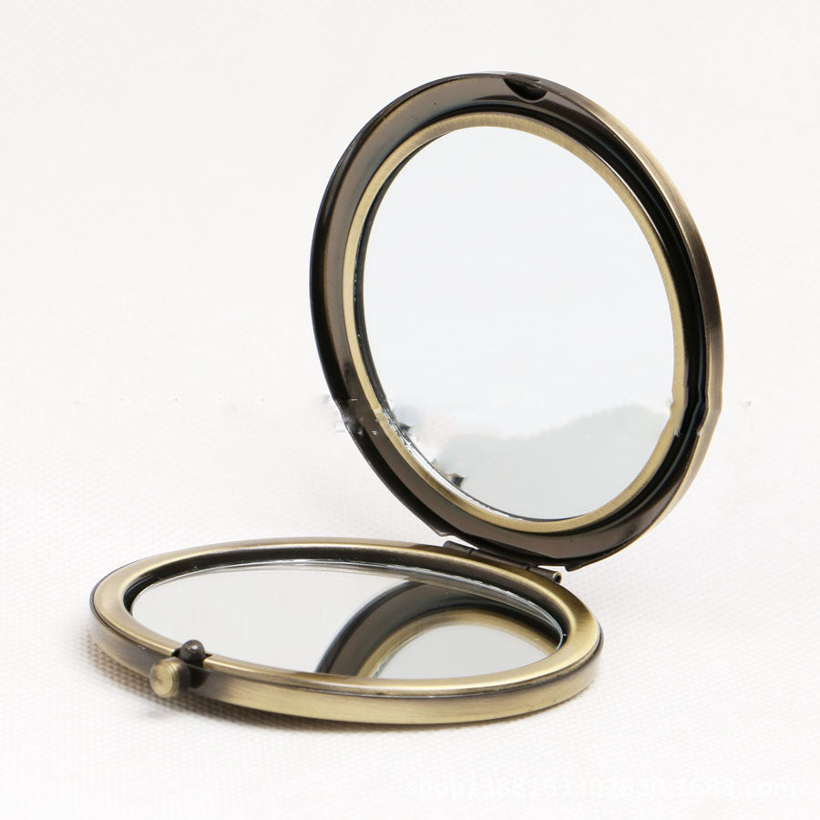 Mini Pocket Cosmetic Compact Mirror Foldable Double Sides Pocket Mirror Girl Beauty Tools - Korvel