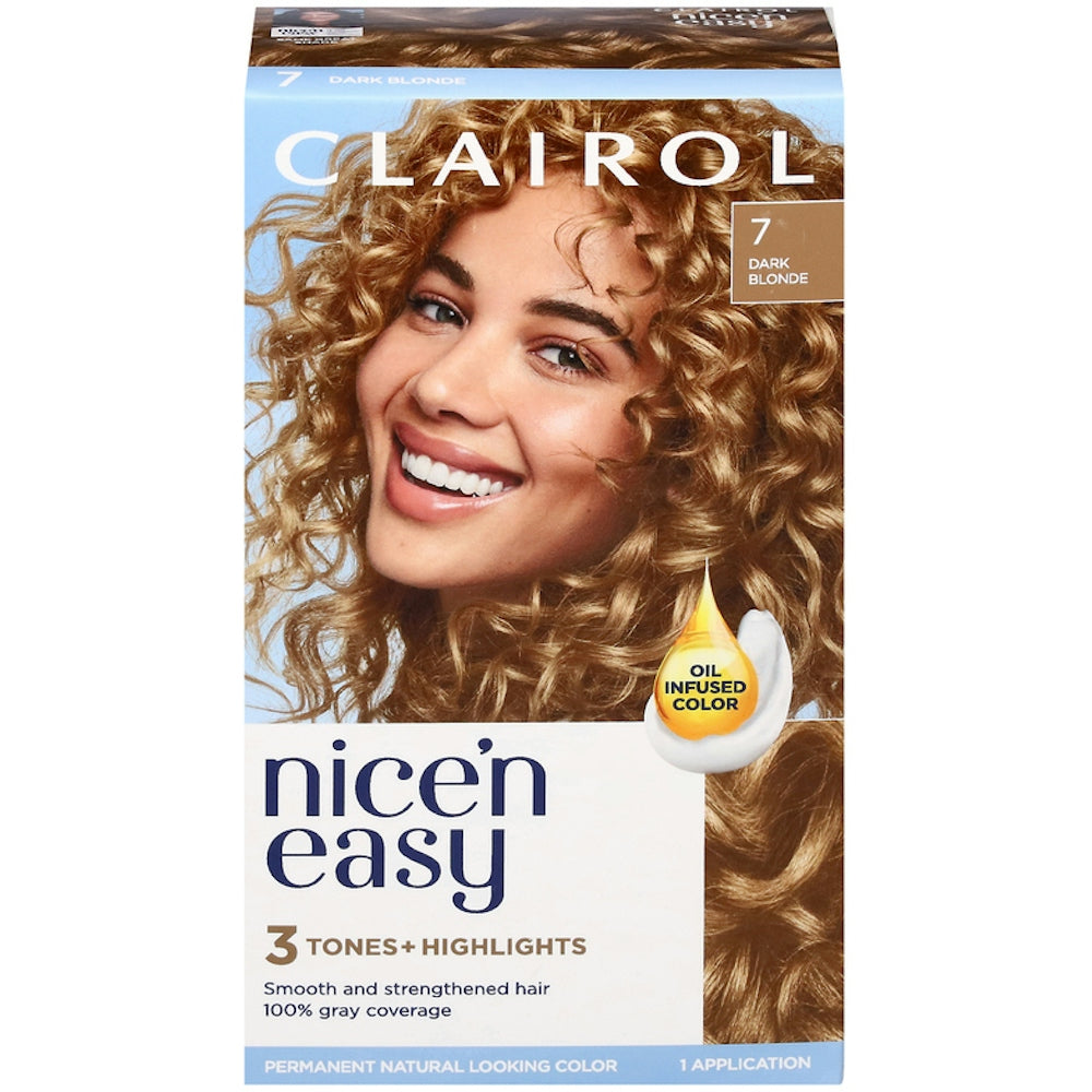Clairol Nice N Easy Couleur de Cheveux Permanente, 7 Blond Foncé