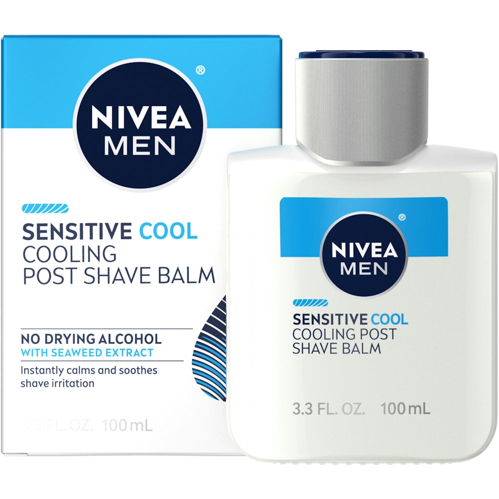Nivea Men Sensitive Cool Post Shave Balm, 3.3 Fl Oz