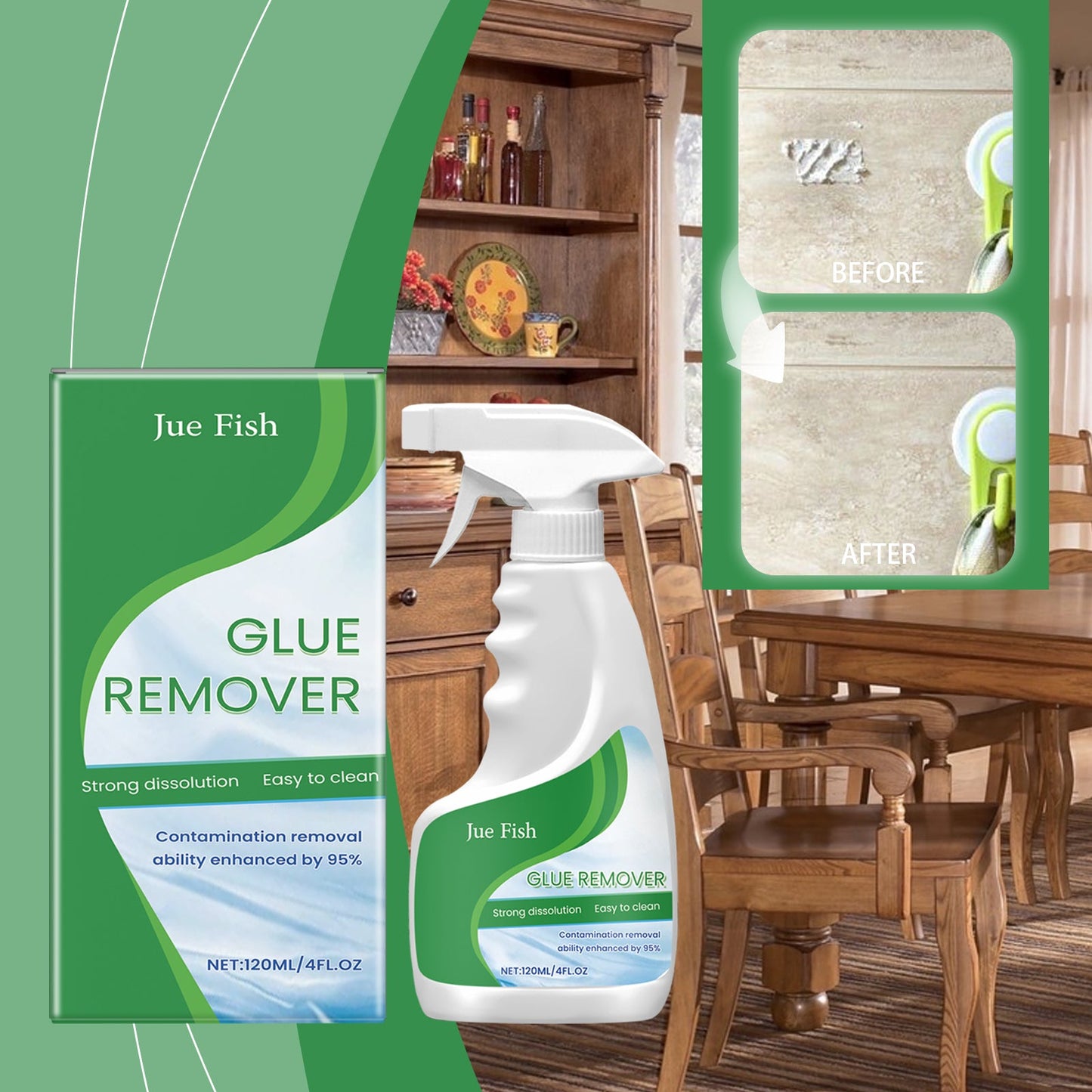 Household Adhesive Remover, Household Glass Door And Window Sticker Cleaning Glue Residue Removal Spray - Korvel