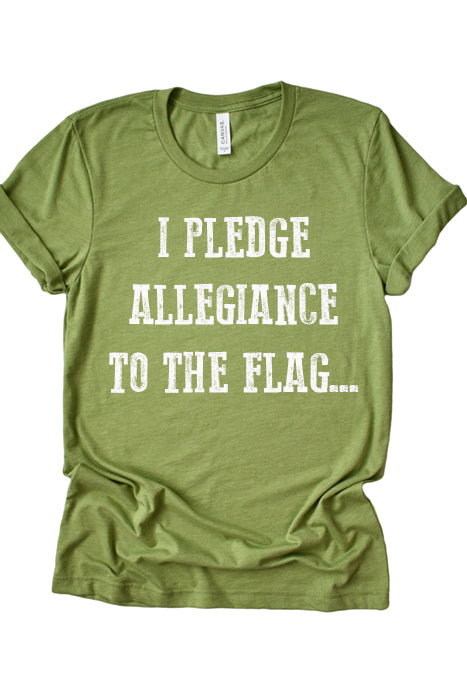 I Pledge Allegiance to the Flag Tee 3045 - Korvel