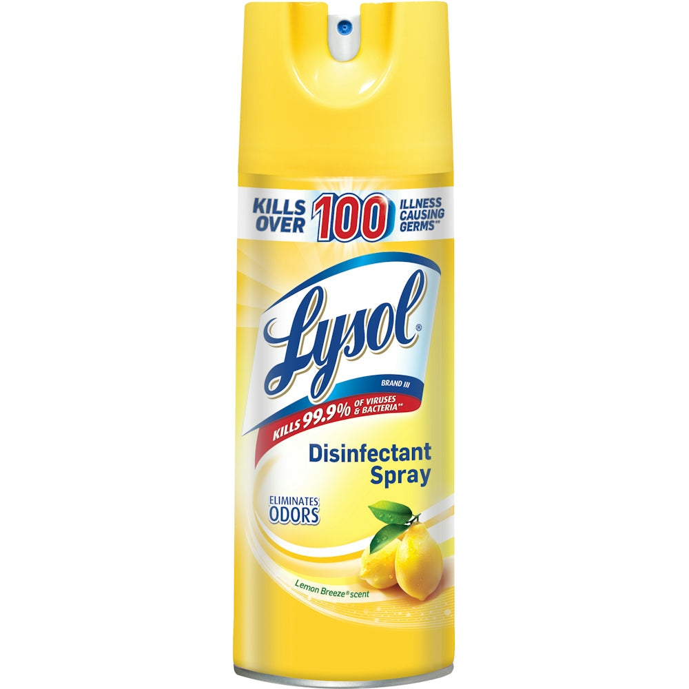 Spray désinfectant Lysol, parfum citron – 12,5 oz