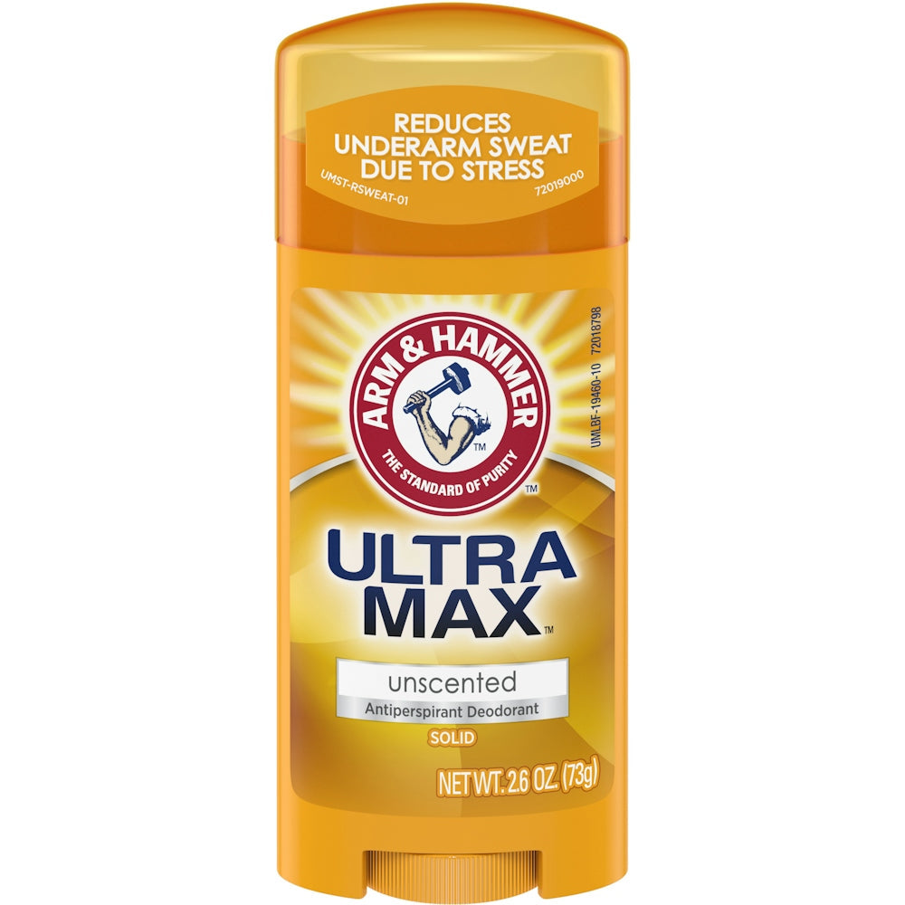 Desodorante Antitranspirante Arm & Hammer Ultra Max, Sin Fragancia, 2.6 oz