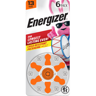 Baterías para audífonos Energizer tamaño 13