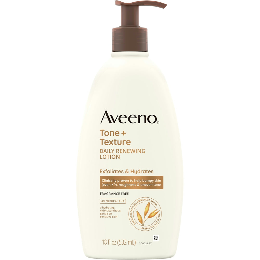 Aveeno Lotion Tonifiant + Texturant - Peau Sensible, 18 Fl Oz