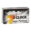 Cuchillas de Afeitar Gillette 7 O'Clock Super Platinum - Paquete de 20x5