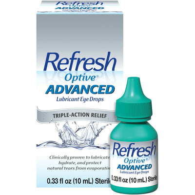 Gotas para los ojos Refresh Optive Advanced - Lubricante de triple acción