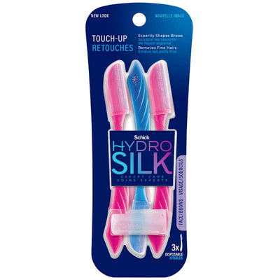 Schick Hydro Silk Touch-Up Dermaplaning Tool, 3ct