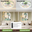 Dimmable LED Ceiling Fan with Modern Design in Green