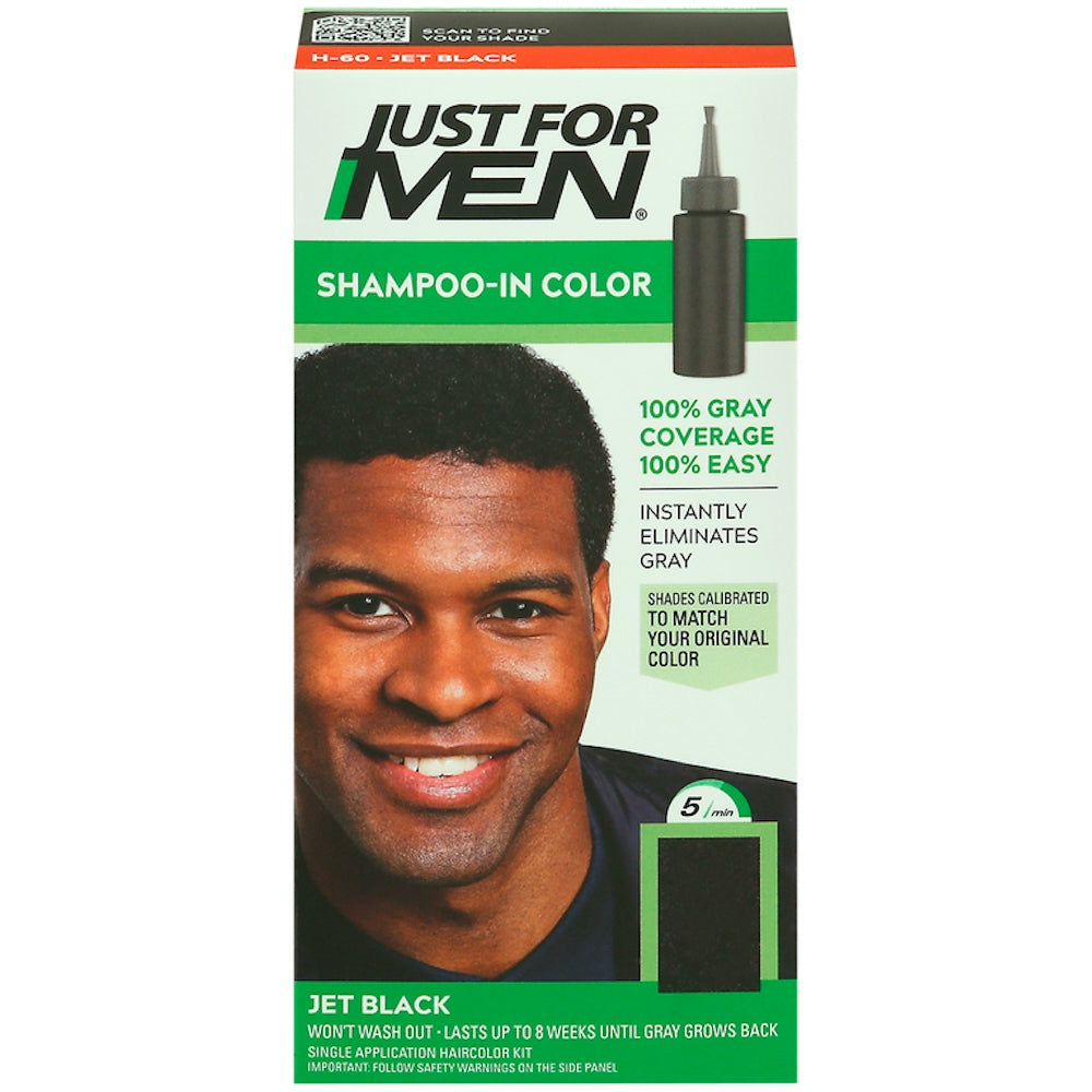 Just For Men Shampoo-In Hair Color H-60 Jet Black