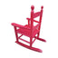 Children's rocking red chair- Indoor or Outdoor -Suitable for kids-Durable Solid Wood - Korvel
