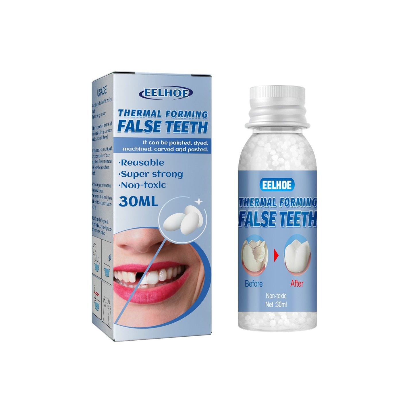 Can Shape Dental Glue Video Makeup Denture Modification Temporary Fillings Dental Glue Holes And Teeth Filling - Korvel
