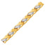 14k Two-Tone Gold Fancy Weave Bracelet