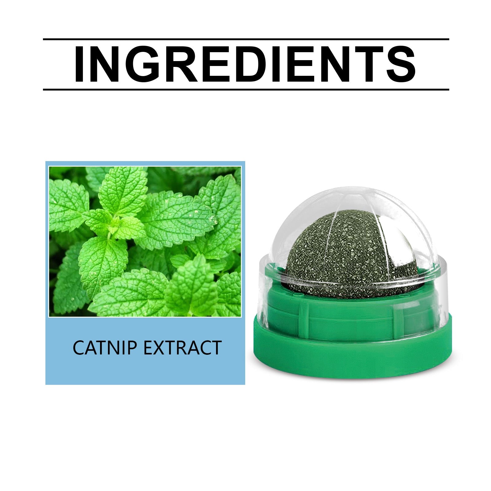 Mint-Flavored Rotating Cat Ball Toy Chew Toy Tooth Cleaning Care Rotating Mint Ball - Korvel