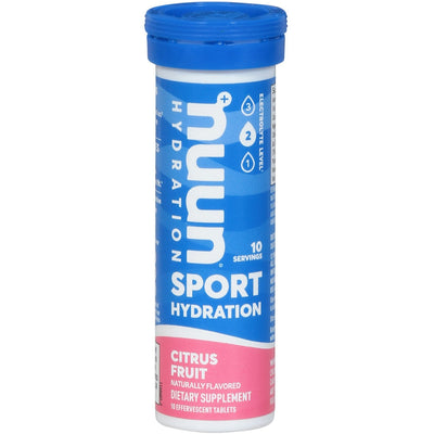 Tablettes de réhydratation électrolytique Nuun Sport - Saveur agrumes, 10 unités